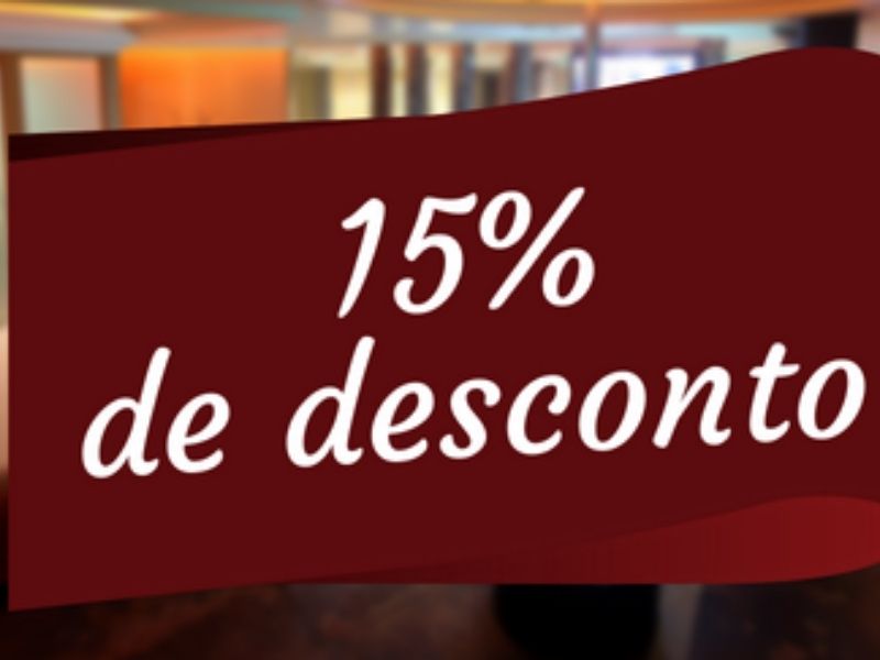 15% DE DESCONTO